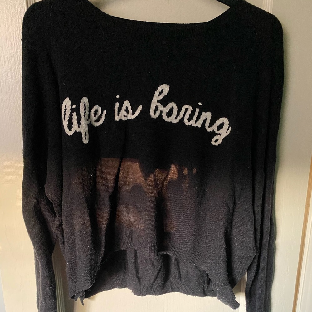 Life Is Boring Topshop Sweater